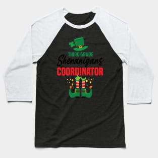 Third grade shenanigans coordinator St patricks day teacher gift Baseball T-Shirt